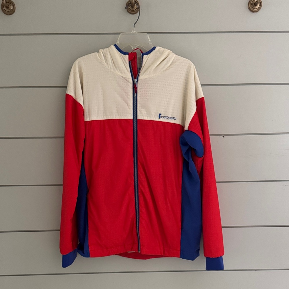 Cotopaxi Red and Cream Jacket